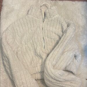 SHEIN Fleece Cropped 3/4 Zipped